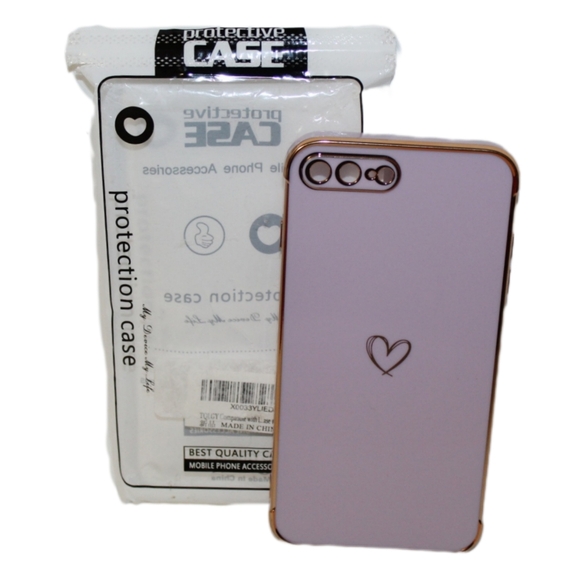 Electroplated Heart Phone Case - Picture 7 of 15